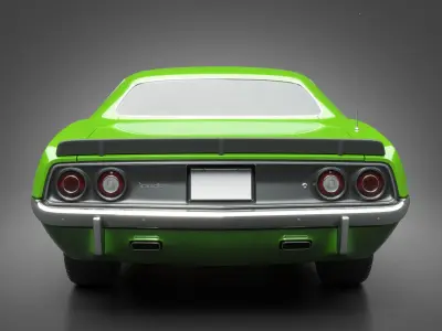 1972 Plymouth AAR Cuda 3D model