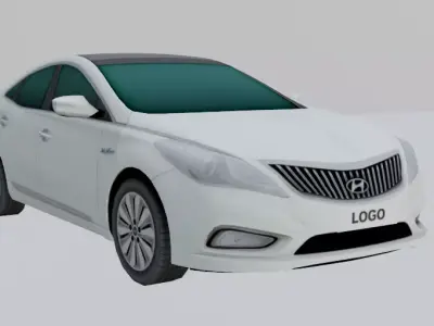HYUNDAI GRANDEUR LOWPOLY Low-poly 3D model