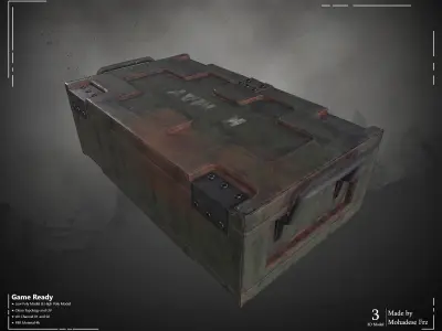 Military Box WW2 - VOL04 Game Ready Low-poly 3D model