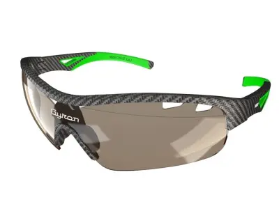 Sporty wrap around sunglasses  3D model