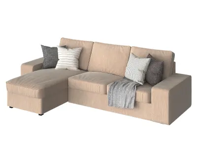 Kivik sectional sofa ikea 3D model