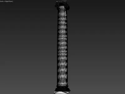 Classic Column Ionic Style 3D model