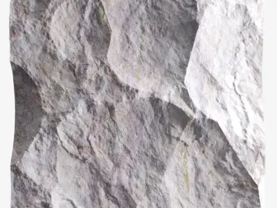 317-RockPanel piece of rock 3D model
