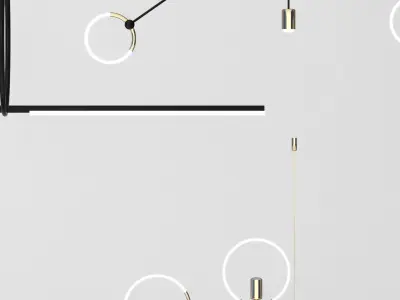 chandelier Modern combination 3D model