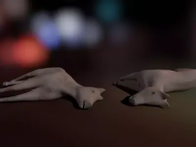 Dead Horse Low-poly 3D model