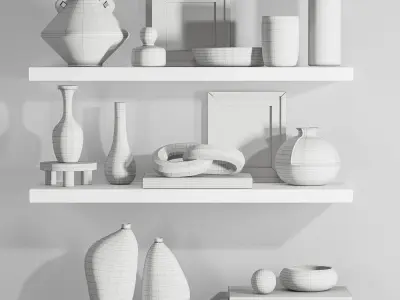 Decorative set012 3D model
