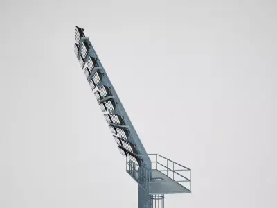 Stadium light rounded large 3D model