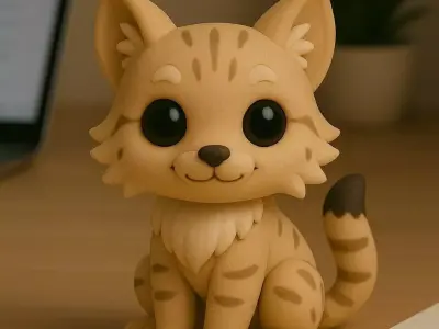 Lynx - Kawaii Animals Collection 3D print model