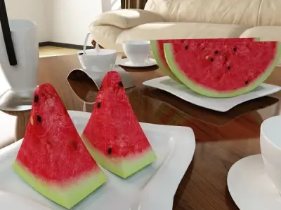 Watermelon High Resolution Texture 3D model