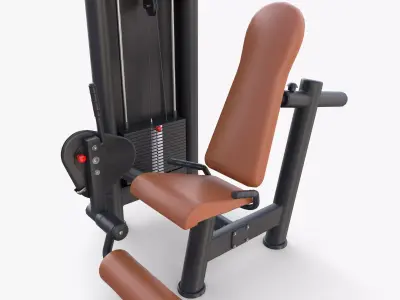 Leg extension machine 3D model