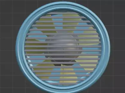 Vent lowpoly Free low-poly 3D model