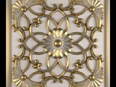 Decorative Wall Panel 04 3D model