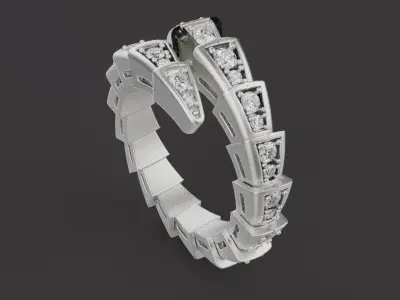 Serpent Ring 54201 3D print model