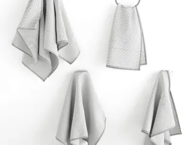 Hanging Towel Set 3D model