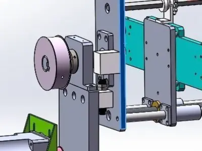 The gantry rotating equipment 3D model