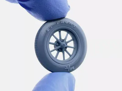15x4 ET Gasser Wheel Mickey Thompson ET Front Tire 3D print model