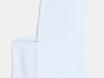 BERGMUND Chair with long cover Low-poly 3D model