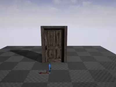 UE4 DoorBP Free low-poly 3D model