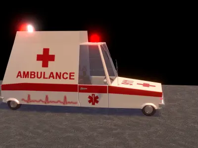 Ambulance car 3D model