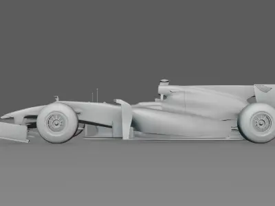 F1 2010 RedBull RB6 Car 3D model