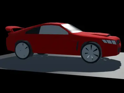 Sports Car Low Poly Low-poly 3D model