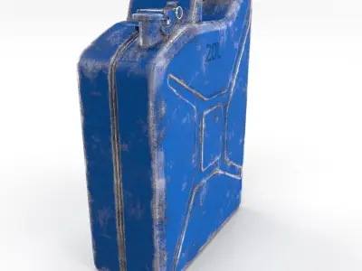Jerry Can Worn 3 PBR Low-poly 3D model