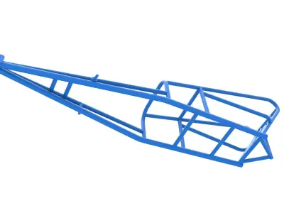Frame of old school Front engine dragster V2 Scale 1 to 25 3D print model