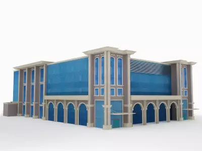  Arch Industrial Building a209 3D model