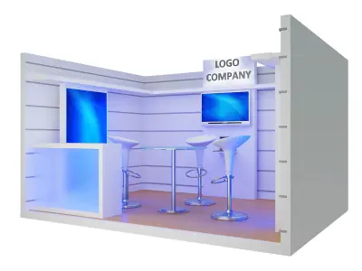 Booth Exhibition Stand a405c 3D model