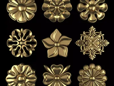 Ornament Element Pack 11 3D model