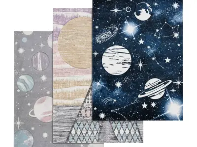 Rug Set 2343 3D model