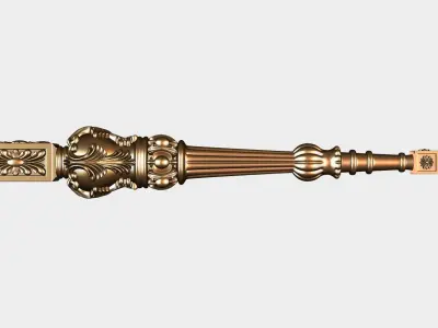 Carved decor for cnc 76 3D model