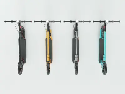 electric scooter Unicool Foldable 3D model