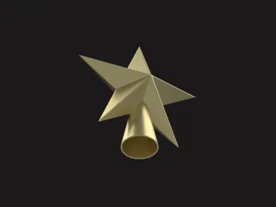 Christmas Tree Top Star Festive DIY Holiday Decor 3D print model