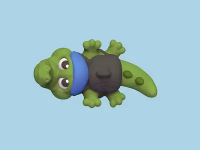 Alligator Parachute 3D print model