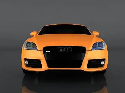 Audi TT 2008 Low-poly 3D model