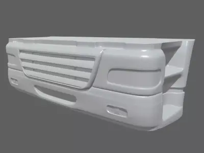 Truck Bumper Low-poly 3D model