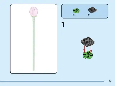 TwindBricks3D - 40647 Lotus Flowers 3D print model