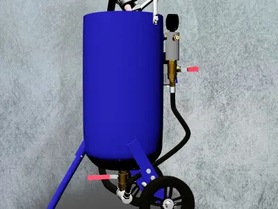 10 gal Sandblasting Pot 3D model