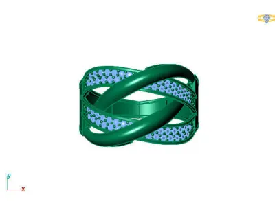 Women Ring 3DM Womens Ring 3d models 3D print model 3D print model 47
