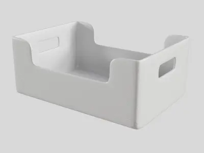 Plastic and Acrylic box Free 3D model