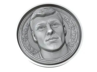 Toni Kroos Footballer Medallion 3D print model