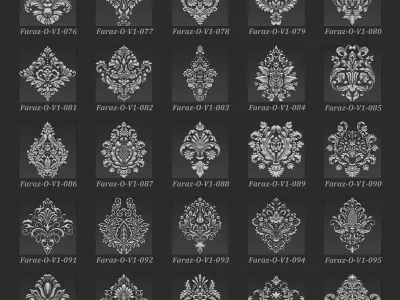 205 Ornament 3D Model V1 3D model