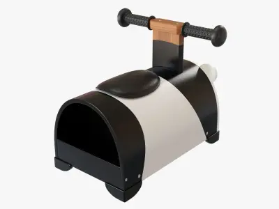 Baby ride-on panda 3D model