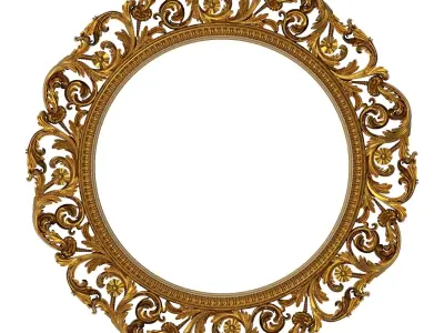 carved frame 3D model 86