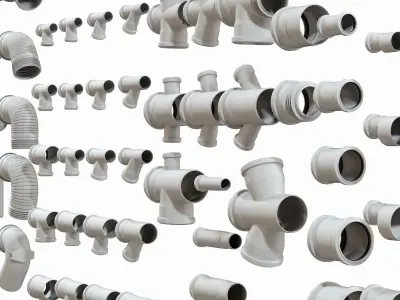 Sewer fittings Big n6 3D model