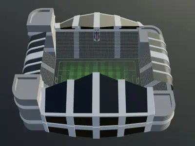 Football Stadium - Besiktas Low-poly 3D model