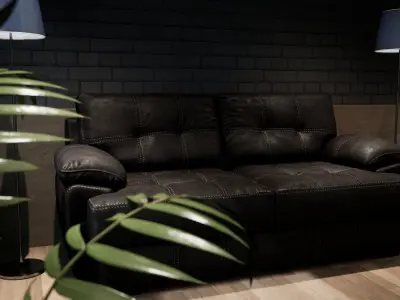 Clandestine Sofa By Red Barrel Studio Low-poly 3D model