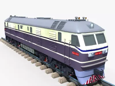 Dongfeng 11 Diesel Locomotive 3D model