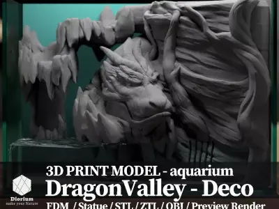 3D Aquarium Dragon Valley 3D print model